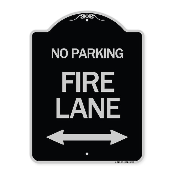 Signmission Colorado Fire Lane W/ Bidirectional Arrow Heavy-Gauge Aluminum Sign, 24" x 18", BS-1824-24255 A-DES-BS-1824-24255 - main